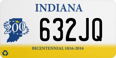 IN license plate 632JQ