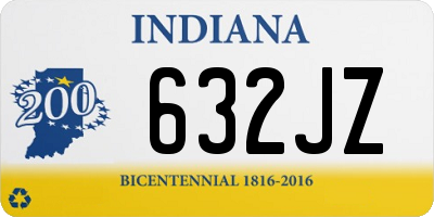 IN license plate 632JZ