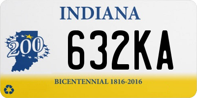 IN license plate 632KA