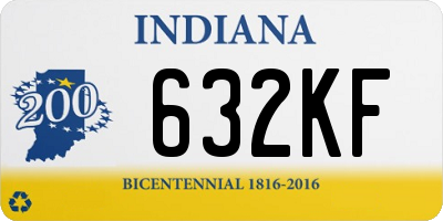 IN license plate 632KF