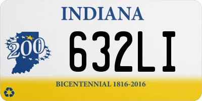 IN license plate 632LI