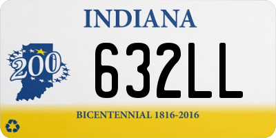 IN license plate 632LL