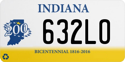 IN license plate 632LO