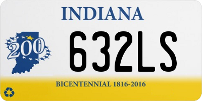 IN license plate 632LS