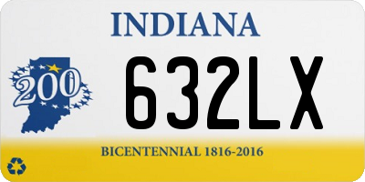 IN license plate 632LX