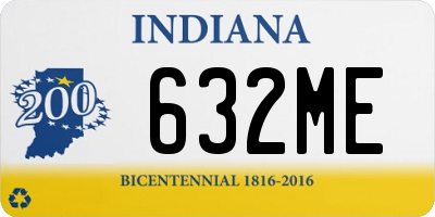 IN license plate 632ME