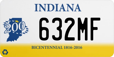 IN license plate 632MF