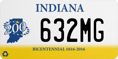 IN license plate 632MG