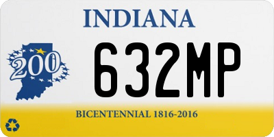 IN license plate 632MP