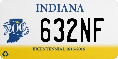 IN license plate 632NF