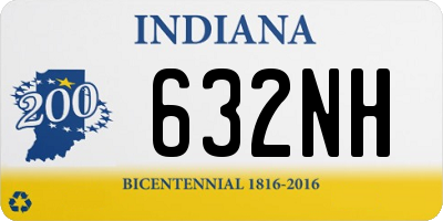 IN license plate 632NH