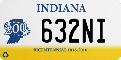 IN license plate 632NI