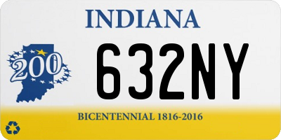 IN license plate 632NY