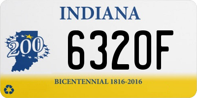 IN license plate 632OF
