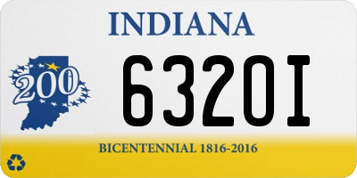IN license plate 632OI