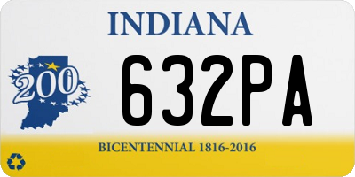 IN license plate 632PA