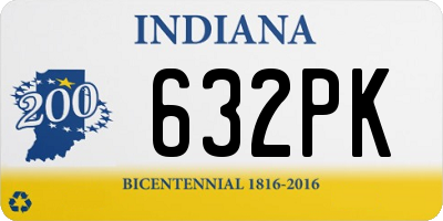 IN license plate 632PK