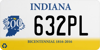 IN license plate 632PL