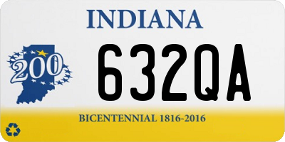 IN license plate 632QA