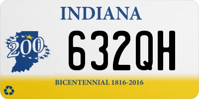 IN license plate 632QH