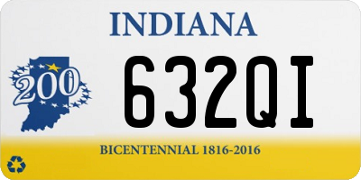 IN license plate 632QI