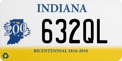 IN license plate 632QL