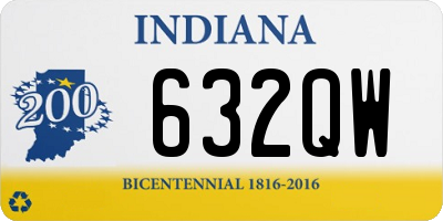 IN license plate 632QW