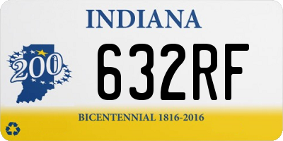 IN license plate 632RF