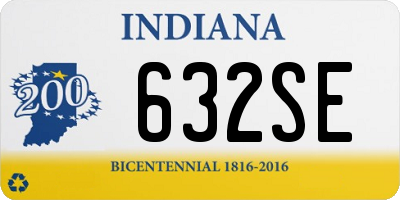 IN license plate 632SE