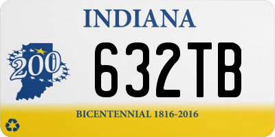 IN license plate 632TB