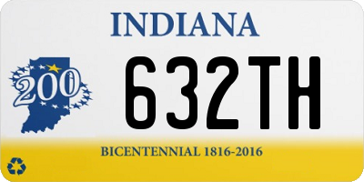 IN license plate 632TH