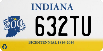 IN license plate 632TU