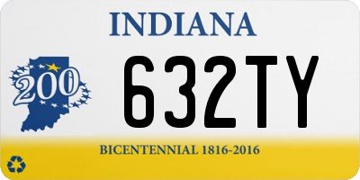 IN license plate 632TY