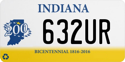 IN license plate 632UR