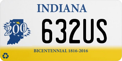 IN license plate 632US