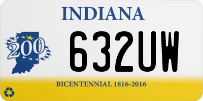 IN license plate 632UW