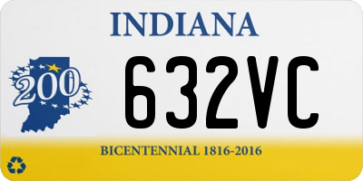 IN license plate 632VC