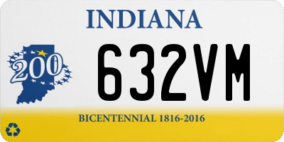 IN license plate 632VM