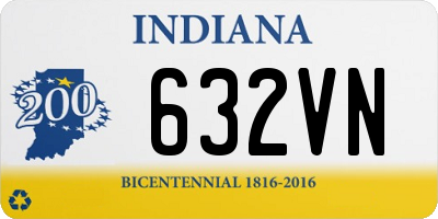 IN license plate 632VN