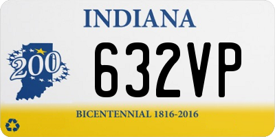 IN license plate 632VP