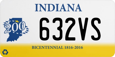 IN license plate 632VS