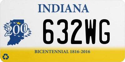 IN license plate 632WG