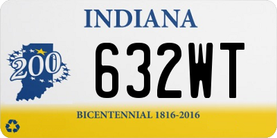 IN license plate 632WT