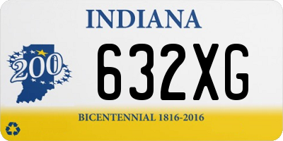 IN license plate 632XG