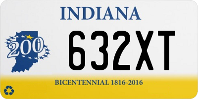 IN license plate 632XT