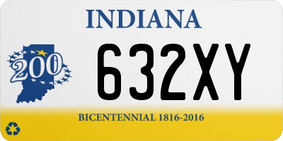 IN license plate 632XY