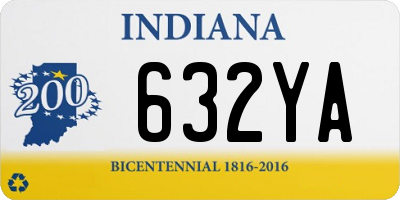 IN license plate 632YA