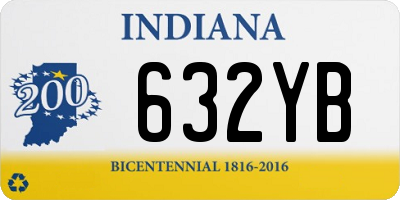 IN license plate 632YB