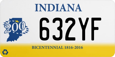 IN license plate 632YF
