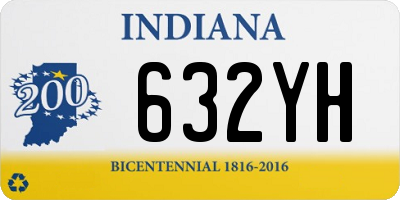 IN license plate 632YH